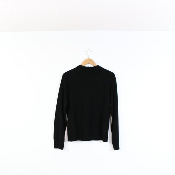 *Karen Scott Black Crew Neck Sweater - Picture 8 of 9